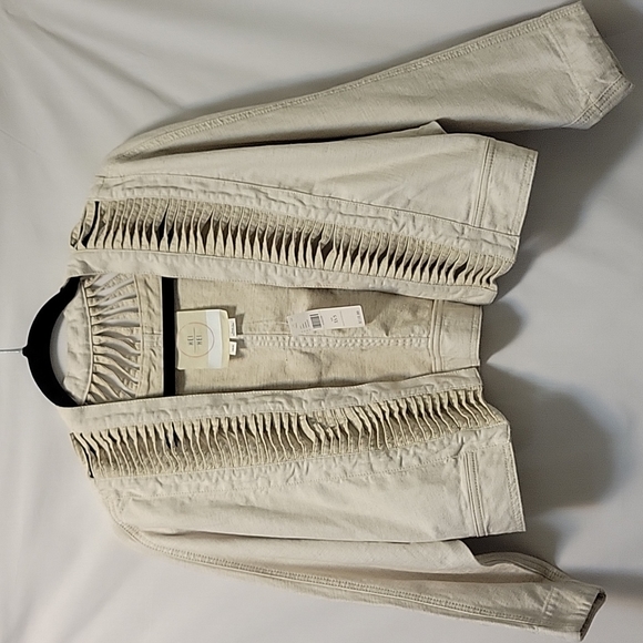 *HP 2/10/24 * Anthropologie Hei Hei Cropped Jacket - Beige - XS/S -NWT - Picture 3 of 16
